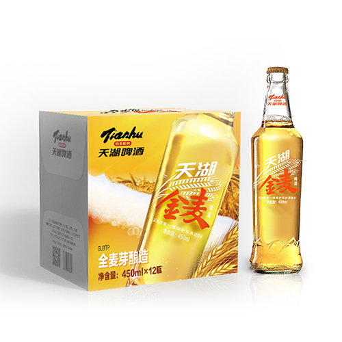 天湖金麦啤酒包装设计